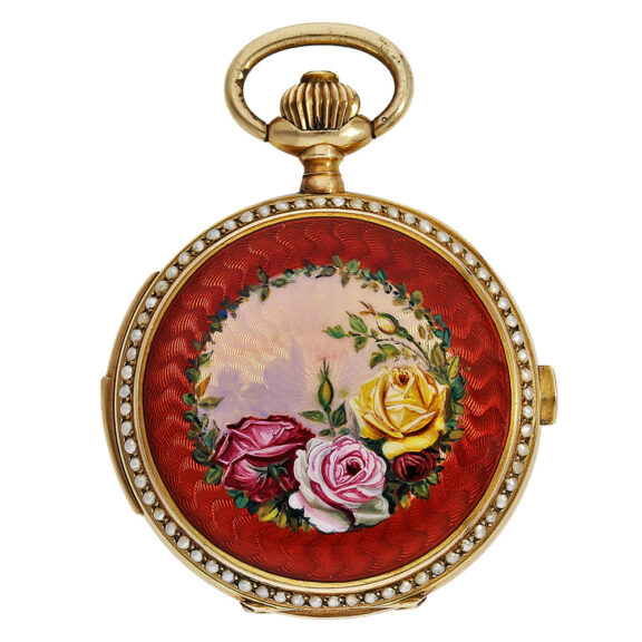 Swiss 14K gold repeating watch with chronograph Circa 1910 Swiss 14K gold repeating watch with chronograph Circa 1910