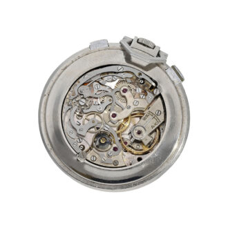 Extremely rare Swiss steel chronograph with register Circa 1940