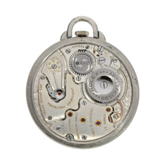 Swiss 9 carat white gold open faced lever dress watch Circa 1940