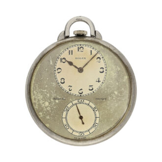 Swiss 9 carat white gold open faced lever dress watch Circa 1940