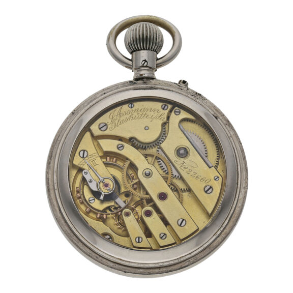 German silvered and chromed Glashütte lever deck watch Circa 1917 German silvered and chromed Glashütte lever deck watch Circa 1917