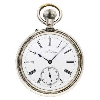 German silvered and chromed Glashütte lever deck watch Circa 1917