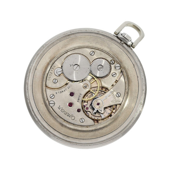 Swiss stainless steel Art Deco pocket watch Circa 1930 Swiss stainless steel Art Deco pocket watch Circa 1930