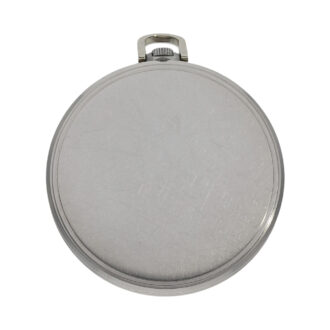 Swiss stainless steel Art Deco pocket watch Circa 1930