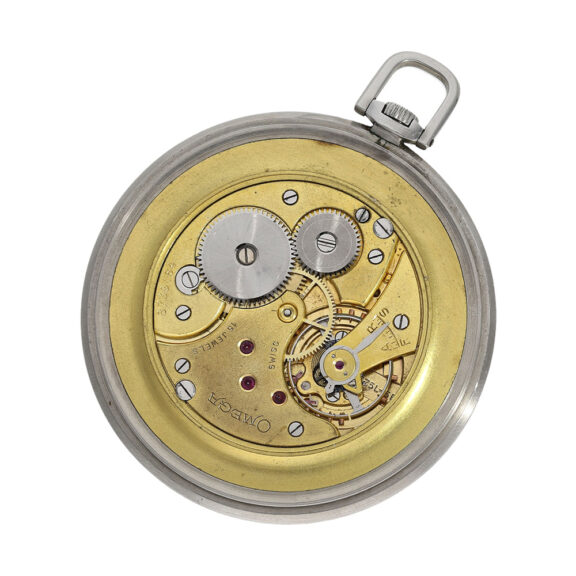 Swiss stainless steel Art Deco pocket watch Circa 1939 Swiss stainless steel Art Deco pocket watch Circa 1939
