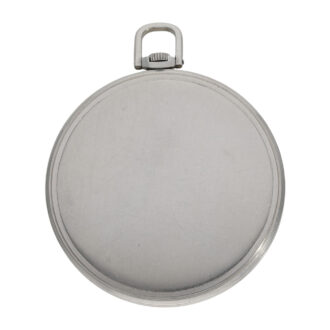 Swiss stainless steel Art Deco pocket watch Circa 1939