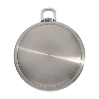 Swiss stainless steel Art Deco pocket watch Circa 1945