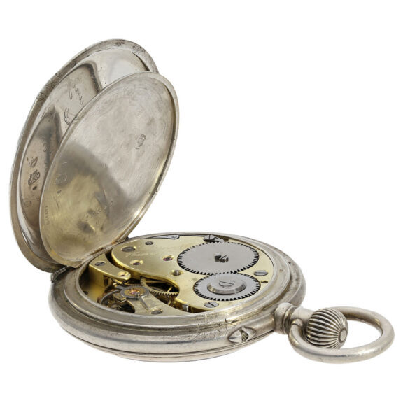 Extremely rare German silver keyless lever watch Circa 1915 Extremely rare German silver keyless lever watch Circa 1915