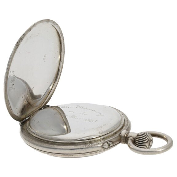 Extremely rare German silver keyless lever watch Circa 1915 Extremely rare German silver keyless lever watch Circa 1915
