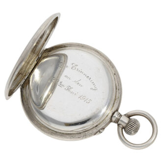 Extremely rare German silver keyless lever watch Circa 1915