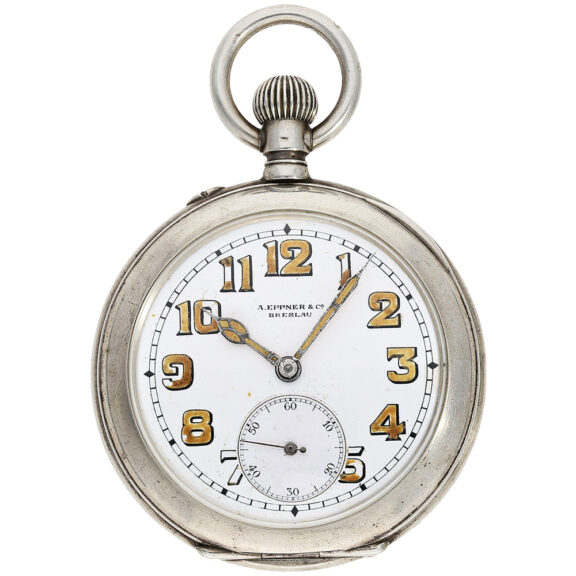 Extremely rare German silver keyless lever watch Circa 1915