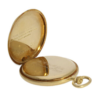 Small Swiss 14K gold open faced ladies pocket watch Circa 1915
