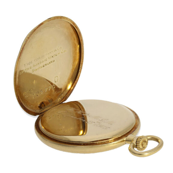 Small Swiss 14K gold open faced ladies pocket watch Circa 1915 Small Swiss 14K gold open faced ladies pocket watch Circa 1915