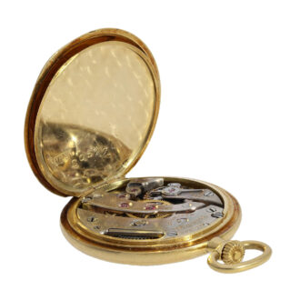 Small Swiss 14K gold open faced ladies pocket watch Circa 1915