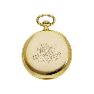 Small Swiss 14K gold open faced ladies pocket watch Circa 1915