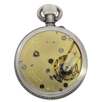 Extremely rare Swiss silver lever deck chronometer Circa 1928