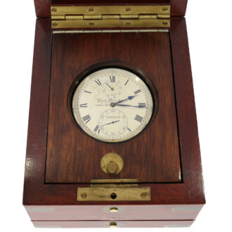 Extremely rare Swiss silver lever deck chronometer Circa 1928