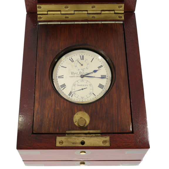 Extremely rare Swiss silver lever deck chronometer Circa 1928 Extremely rare Swiss silver lever deck chronometer Circa 1928