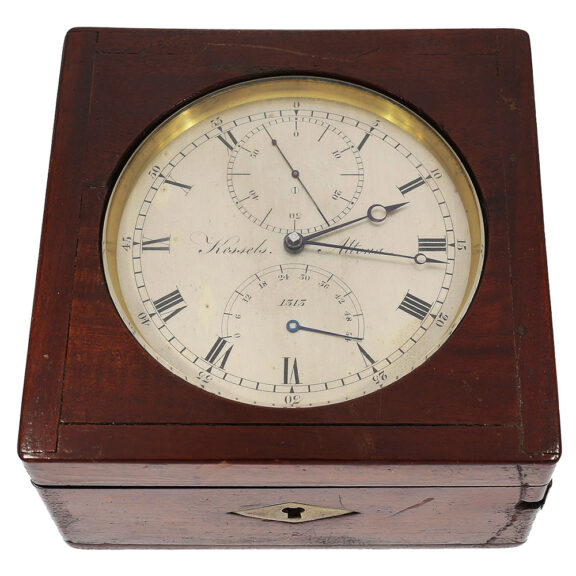 German exquisite rare small ship's chronometer Circa 1840 German exquisite rare small ship's chronometer Circa 1840