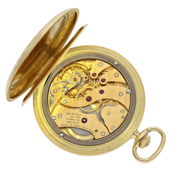 Rare Swiss 18K gold marksman’s pocket watch Circa 1990 Rare Swiss 18K gold marksman’s pocket watch Circa 1990