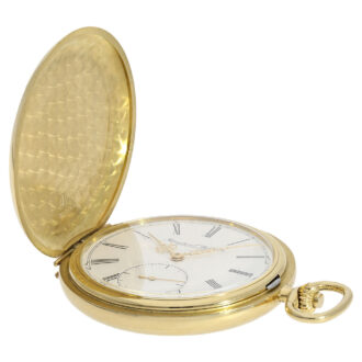 Rare Swiss 18K gold marksman’s pocket watch Circa 1990