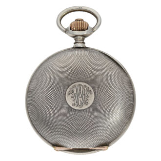 Interesting German silver half hunting cased watch Circa 1904