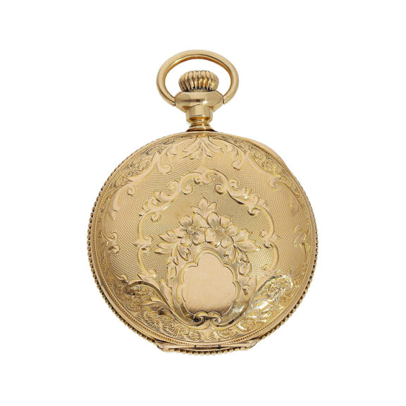 American 14k gold fully engraved lever watch Circa 1900 American 14k gold fully engraved lever watch Circa 1900