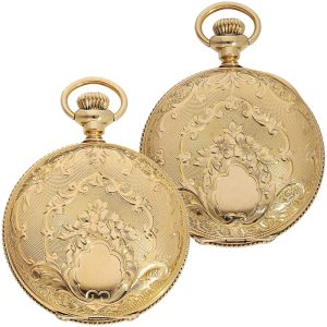 American 14k gold fully engraved lever watch Circa 1900