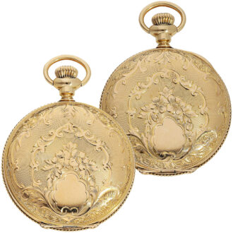 American 14k gold fully engraved lever watch Circa 1900