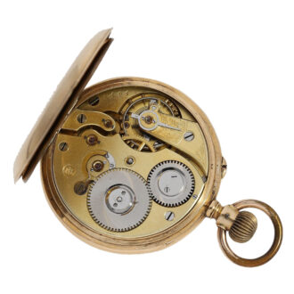 Swiss 18K gold open faced lever pocket watch Circa 1887-1888