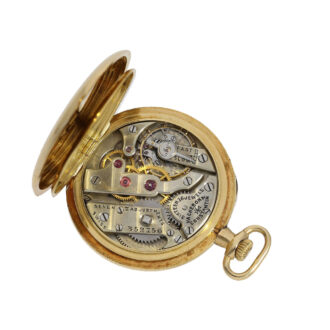 Small Swiss 18K gold open faced ladies pocket watch Circa 1910