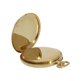 Small Swiss 18K gold open faced ladies pocket watch Circa 1910