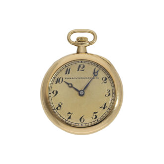 Small Swiss 18K gold open faced ladies pocket watch Circa 1910