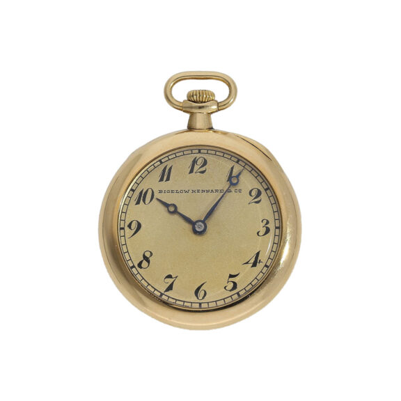 Small Swiss 18K gold open faced ladies pocket watch Circa 1910 Small Swiss 18K gold open faced ladies pocket watch Circa 1910