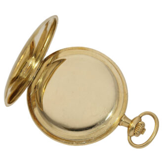 Swiss 18K gold hunting cased pocket watch Circa 1900