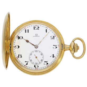Swiss 18K gold hunting cased pocket watch Circa 1900