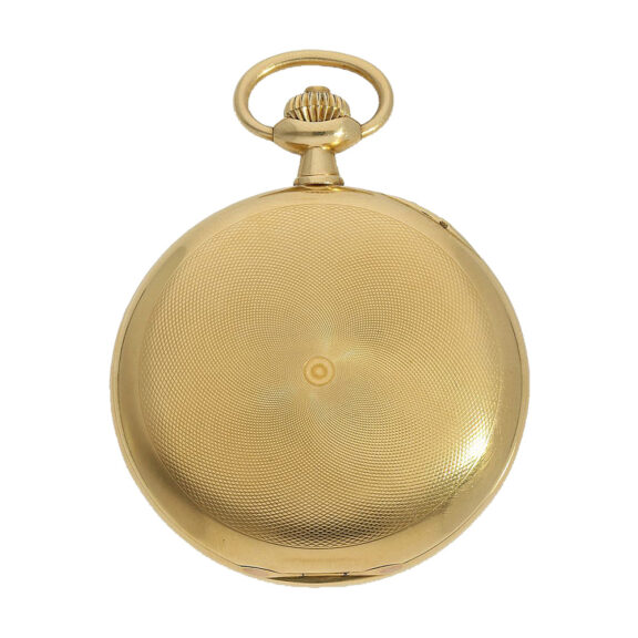 Swiss 18K gold hunting cased pocket watch Circa 1900 Swiss 18K gold hunting cased pocket watch Circa 1900