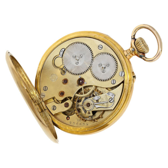 High-quality Swiss 18K gold chronometer watch Circa 1917 High-quality Swiss 18K gold chronometer watch Circa 1917
