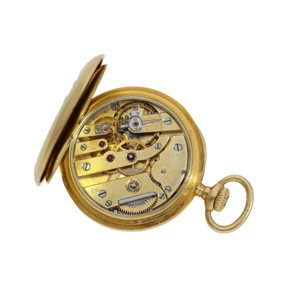 Swiss gold and enamel Art Nouveau ladies pocket watch Circa 1905 Swiss gold and enamel Art Nouveau ladies pocket watch Circa 1905