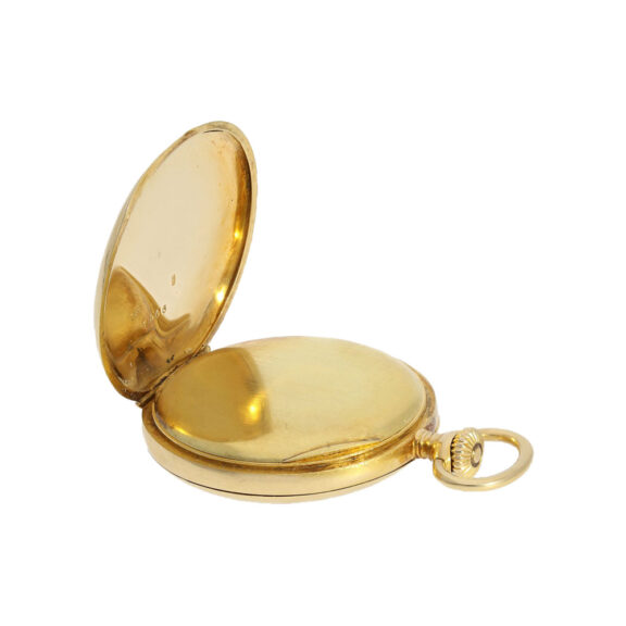 Swiss gold and enamel Art Nouveau ladies pocket watch Circa 1905 Swiss gold and enamel Art Nouveau ladies pocket watch Circa 1905