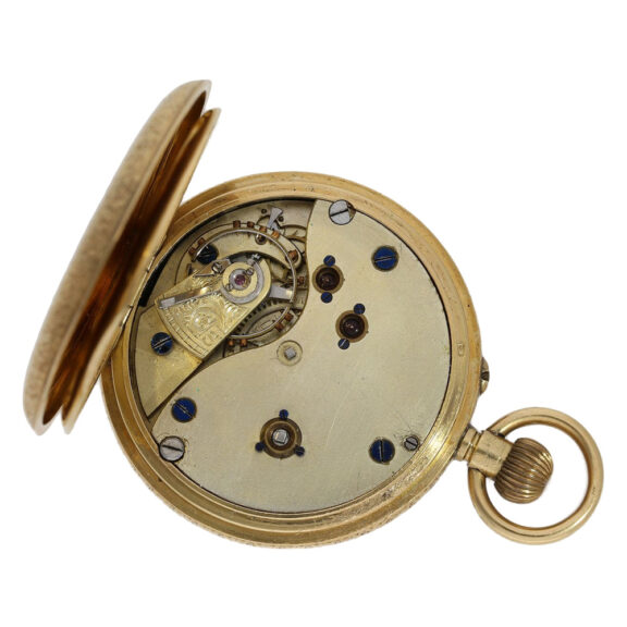 Swiss 18K gold half-hunting ladies pocket watch Circa 1880 Swiss 18K gold half-hunting ladies pocket watch Circa 1880