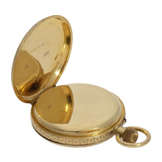 Swiss 18K gold half-hunting ladies pocket watch Circa 1880
