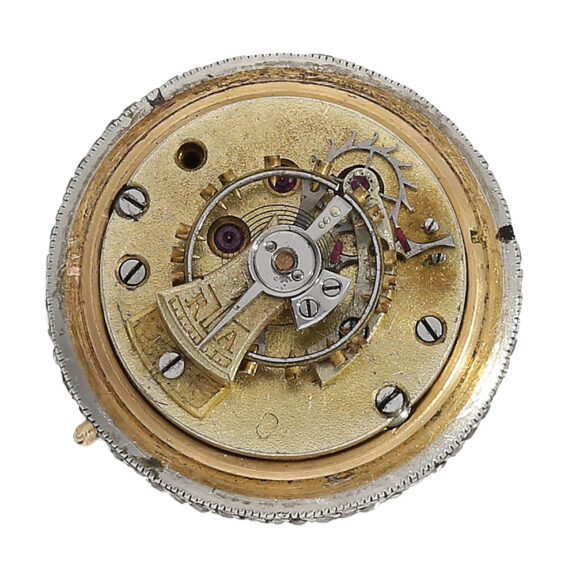 Gold platinum Boule de Genève with diamond trim Circa 1910 Gold platinum Boule de Genève with diamond trim Circa 1910
