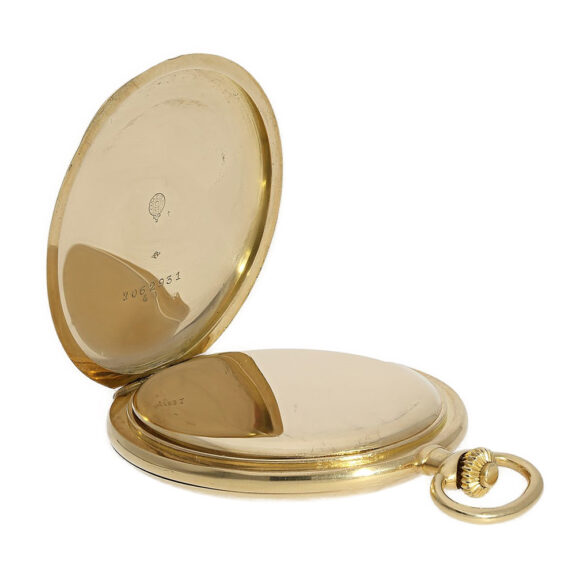 Rare Swiss 18K gold hunting cased pocket watch Circa 1923 Rare Swiss 18K gold hunting cased pocket watch Circa 1923