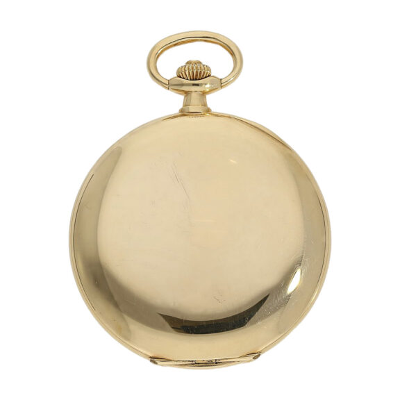 Rare Swiss 18K gold hunting cased pocket watch Circa 1923 Rare Swiss 18K gold hunting cased pocket watch Circa 1923