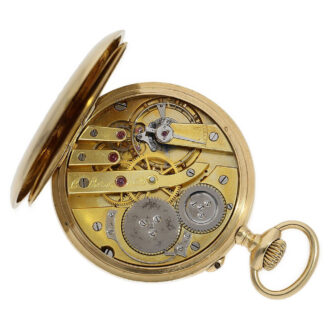 Fine French 18K gold observatory anchor chronometer Circa 1900