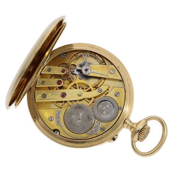 Fine French 18K gold observatory anchor chronometer Circa 1900 Fine French 18K gold observatory anchor chronometer Circa 1900