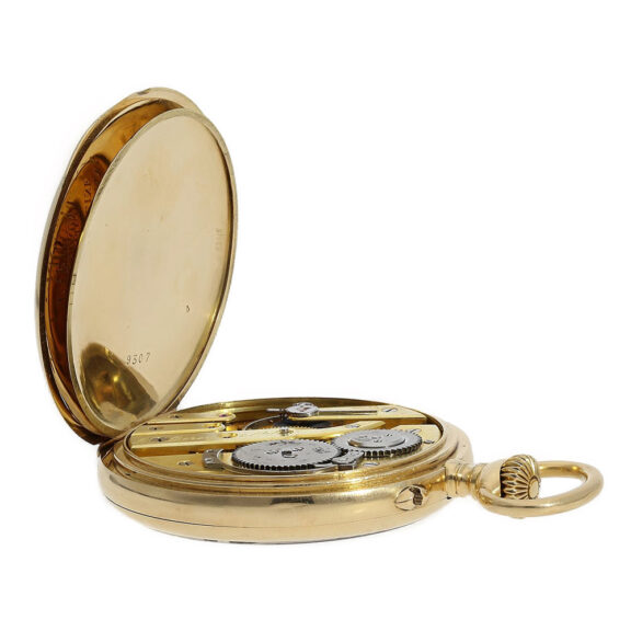 Fine French 18K gold observatory anchor chronometer Circa 1900 Fine French 18K gold observatory anchor chronometer Circa 1900