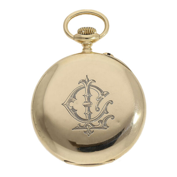 Fine French 18K gold observatory anchor chronometer Circa 1900 Fine French 18K gold observatory anchor chronometer Circa 1900