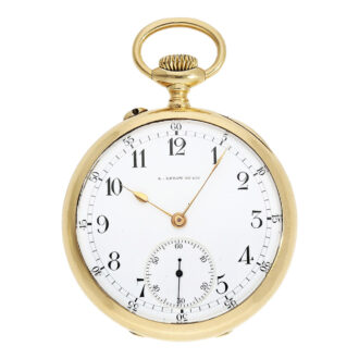 Fine French 18K gold observatory anchor chronometer Circa 1900